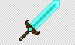 Пиксель арт Меч Майнкрафт, Непобедимый Железный Бриллиант, угол, другие, вакидзаси png