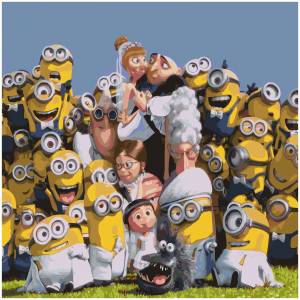 Картинки семья миньонов
