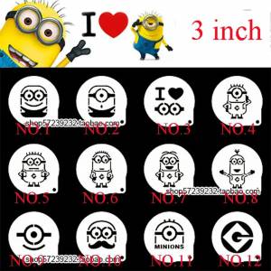 Мультфильм миньоны печенья трафарет шаблон формы гадкий я украшения торта молоко украшения кофе инструмент кекс спирали украшения