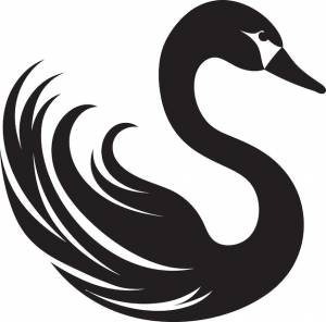 Лебеди спокойное искусство замысловатое отражение лебедя