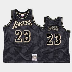 оригинальную Los Angeles Lakers 23 LeBron James Black Toile Metallic Classic баскетбольная майка NBA в баскетбольном магазине NBA-shop по приятной цене 3 000 руб