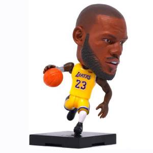 фигурка баскетболиста игрушечная NBA Лос-Анджелес Лейкерс 23 Леброн Джеймс желтая форма 6,5 см