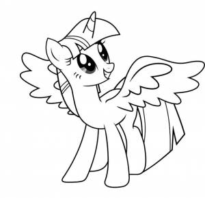 Раскраски Пони, Раскраска Пони из my little pony Пони