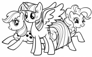 Раскраска Май Литл Пони