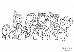 Раскраска Праздничный танец