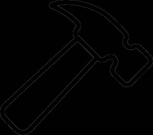 Трафарет молотка для вырезания