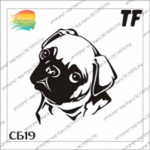 Трафарет СБ19 Мопс