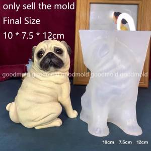Симпатичная сконовая форма для мопса 3D, Голландская собака, искусственная кожа, пластырь для мыла, домашних животных, собак