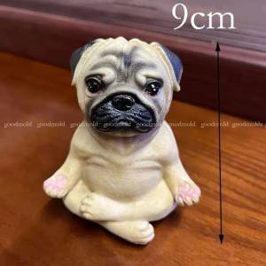 Сконовая форма для мопса, собаки, 3D животное, собака, фотойога, медитация, собака, форма, благословение, собака, мыло, свеча, формы