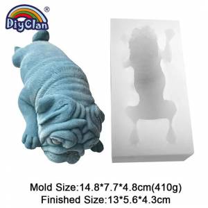 3D шар пей бульдог мопса сконовые формы мороженое, мусс шоколадный десерт помадка выпечки Формы для украшения торта инструменты
