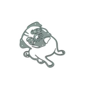 Штамп для домашних животных собака мопса собака металлическая вырубка Сделай Сам Скрапбукинг Подарочная карта украшение дневник книжка зажим фотография трафарет