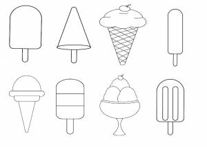 Трафареты Мороженое