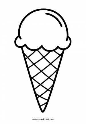 Шаблоны мороженого для вырезания из бумаги, аппликации