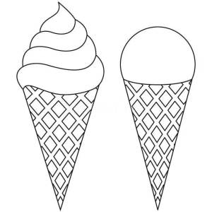Мороженое рисунок шаблон