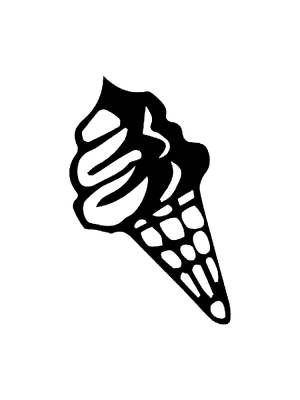 Трафареты Мороженое