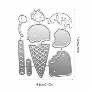 Металлические режущие штампы Мороженое Фотографии Карты Высечки Трафареты Шаблон Плесень