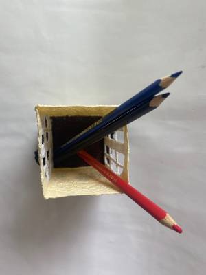 Трафарет ПОДСТАВКА ДЛЯ КАРАНДАШЕЙ для 3D ручки