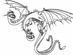 Детские раскраски Как приручить дракона