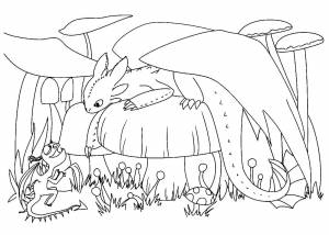 Раскраски Как приручить дракона