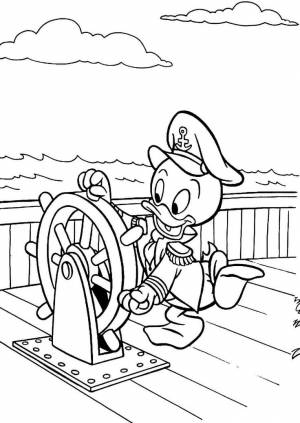 Вы можете   раскраску Билли за штурвалом судна из нашей подборки из мультфильмов