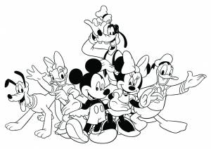 Раскраска Микки Маус и его друзья