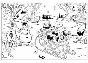 Раскраска «Микки Маус и его друзья»