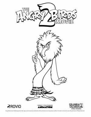 Раскраска Angry Birds 2 в кино Зета