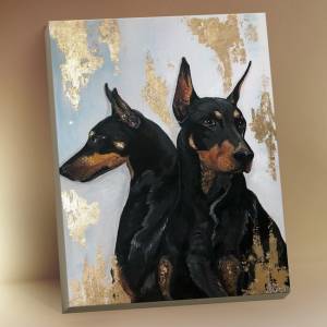 Картина по номерам Собаки породы Доберман HR0458