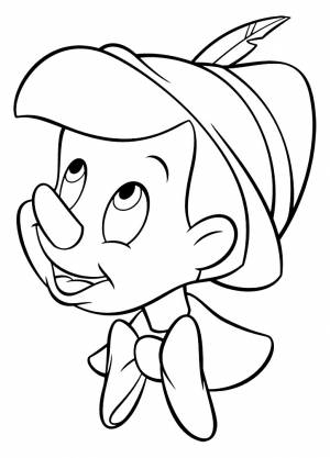 Раскраска Пиноккио из мультфильма