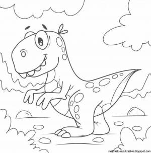 Раскраски Динозавры для детей для печати
