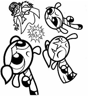 Раскраски Раскраска Супер крошки дерутся со злодеем Персонаж из мультфильма