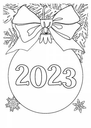 Раскраски на Новый год 2023