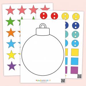 Раскраски для детей «Новогодние шары»