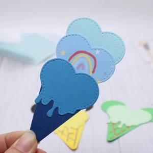 Металлические штампы KSCRAFT в форме сердца для мороженого, трафареты для «сделай сам», скрапбукинг, декоративное тиснение, «сделай сам», бумажные карты