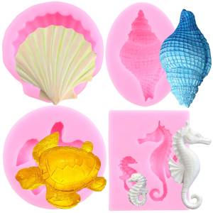 Сконовая форма в виде морской ракушки, морской черепахи, морской коньки, помадки, инструменты для украшения тортов, форма для шоколада, формы для конфет, глины