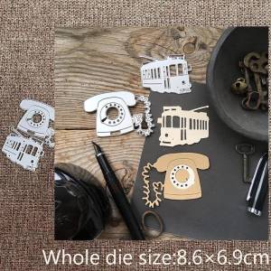 Металлический трафарет XLDesign, форма для высечки, украшение для телефона, поезда, высечки для альбома, бумаги, тиснения