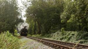 Шаблон красивый старый поезд железная дорога видео