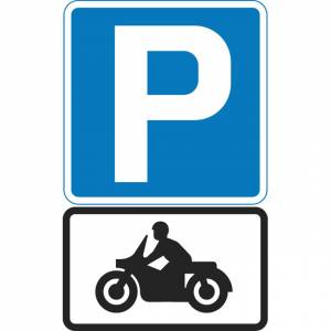 Парковка для мотоциклов вектор sign