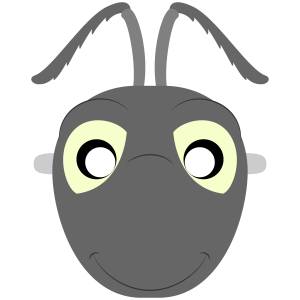 Шаблон маски муравья