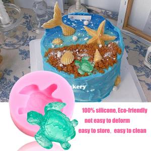 Сконовая форма в виде морской ракушки, морской черепахи, морской коньки, помадки, инструменты для украшения тортов, форма для шоколада, формы для конфет, глины