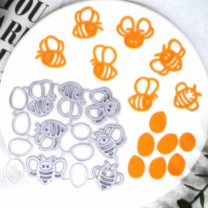 Декоративные металлические штампы в виде пчелы и насекомых, трафареты, вырезанные для рукоделия, скрапбукинга, альбома, художественной бумаги, тиснения