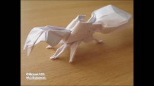 Оригами муравей из цветной бумаги своими руками для детей