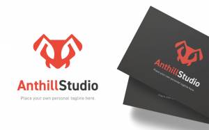 Шаблон логотипа огненного муравья 245426