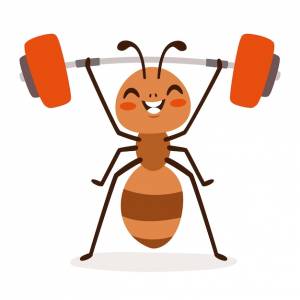 Мультфильм рисунок муравья