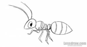Как нарисовать муравья ребенку