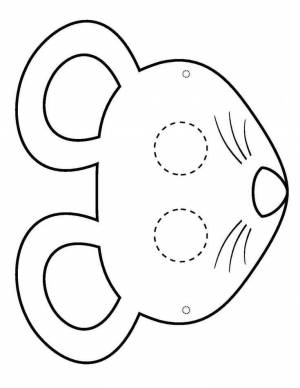 Трафареты маска мыши