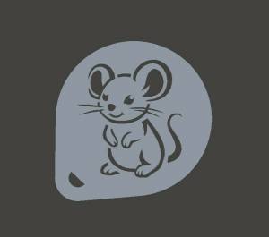 Файл STL 4 Трафарет милой мышки ・Дизайн 3D-печати для загрузки3D・Cults