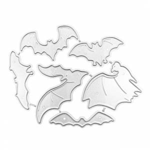 Хэллоуин летучие мыши металлический трафарет трафареты для DIY Скрапбукинг декоративное тиснение бумажные карты шаблон декор Die