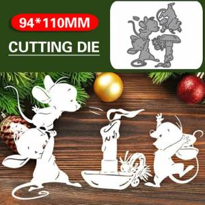 Три мыши задуть свечу дизайн металлические трафареты DIY Скрапбукинг трафарет для тиснения бумага ремесло шаблон альбома