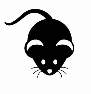 Мышка трафарет